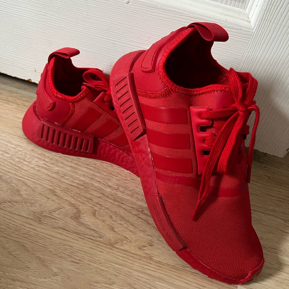 Adidas NMD R1 Scarlet Red Sneakers. Size Fit 8.